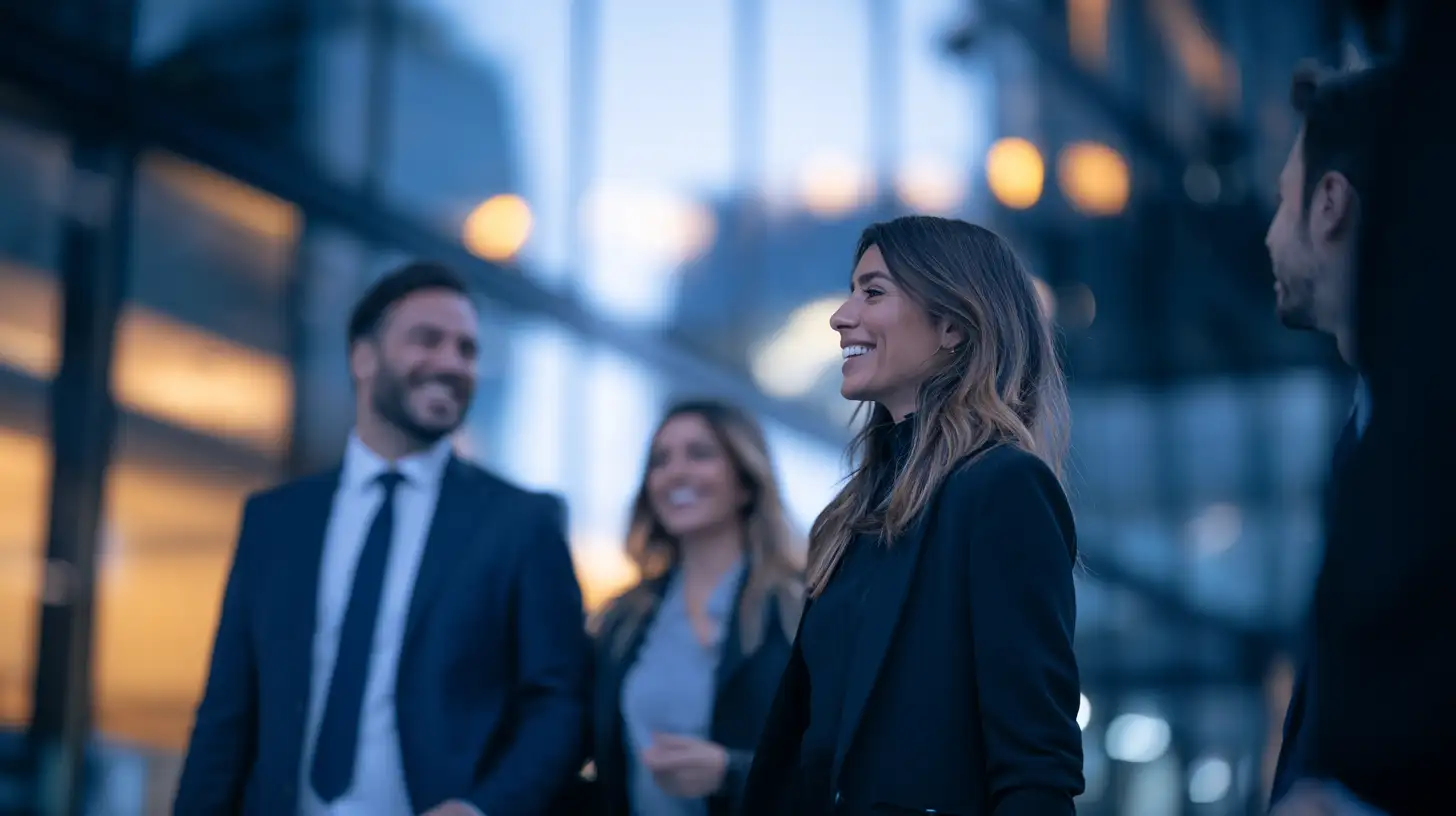 Gruppo di consulenti che sorridono